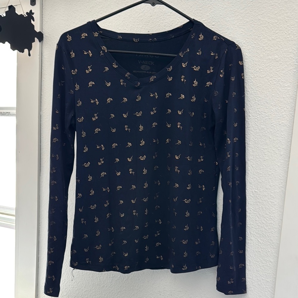 Tango Navy Long Sleeve Top